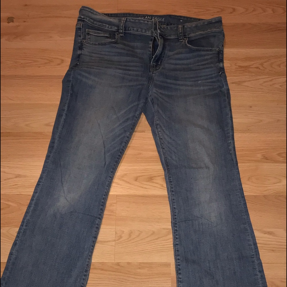 American eagle flare jeans 14 long